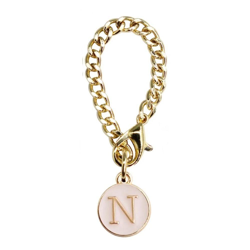 Белый/Черный Цепочка-ручка для чашки для воды Персонализированный Шарм-ручка Креативный Шарм с буквой для чашки Чашки