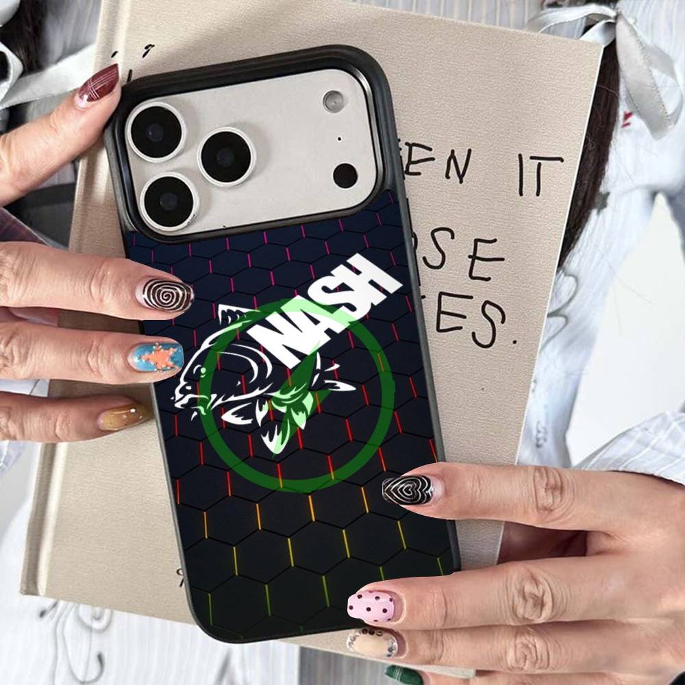 N-Nash Fishing Cool Magnetic Charging Cover Phone Case For IPhone 17 16 14 13 12 11 15 Pro Max For Magsafe Wireless