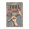Классический плакат для гаража, винтажная металлическая вывеска для обслуживания автомобиля, металлические жестяные вывески, ретро табличка, магазин инструментов для гаража, настенный художественный декор
