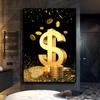 Modern Inspirational Time Is Money Canvas Painting Abstract Posters and Prints Wall Art Pictures for Office Study Home Decor