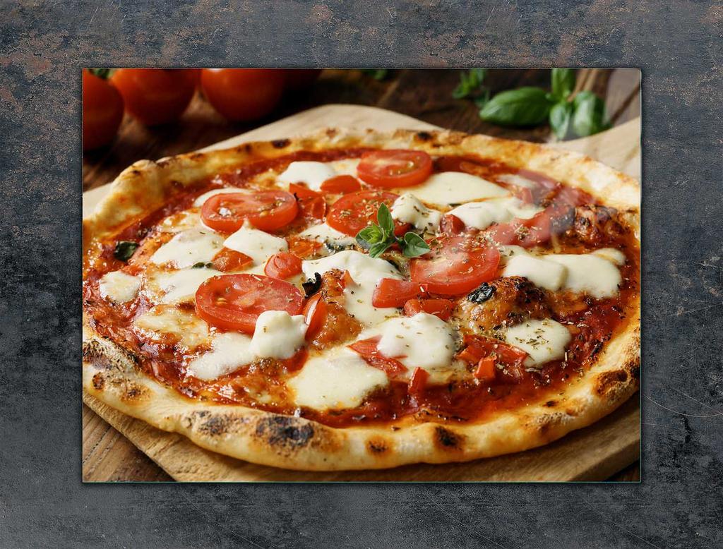 SZKLANA PŁYTA OCHRONNA NA KUCHENKĘ 70x52 PIZZA