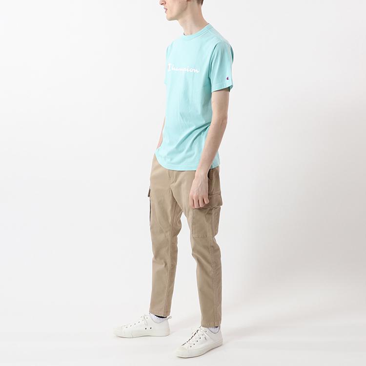Champion T Shirt Japan Version Unisex Lake Blue C3-P302-685