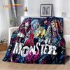 Мягкие одеяла с героями мультфильмов Monster High Draculaura Vampire, сохраняющие тепло, удобные для пикника, кровати, дивана, дома, спальни, детей