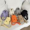 Multifunctional Mini Nylon Crossbody Bag Zipper Water Bottle Bag Drawstring Small Square Bag  Daily