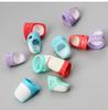 Sewing Thimbles with Silicone Finger Sleeve for Sewing Finger Thimble for Cross Stitching 1pc