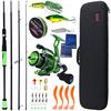 Spinning Fishing Rod and Reel Set 2.1m Fishing Rod with 2000 Fishing Reel for Carp Fishing Tools