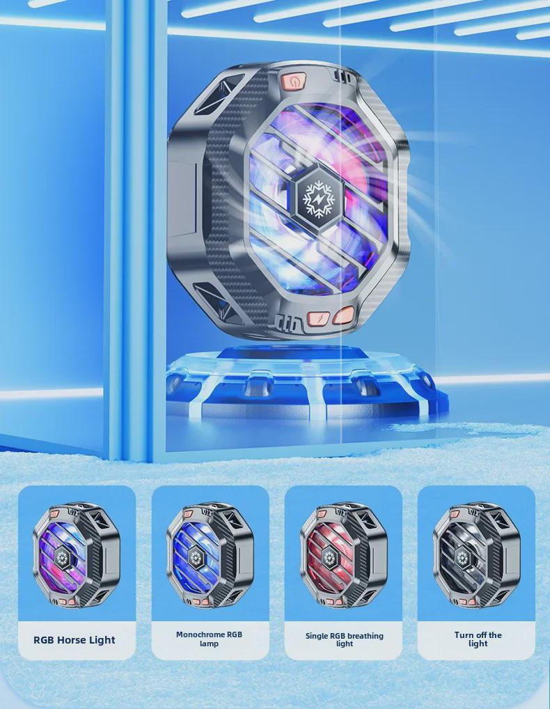 Магнитный радиатор для мобильного телефона X60 с беспроводной зарядкой и бесшумным полупроводниковым быстрым охлаждением