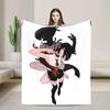 Makima Chainsaw Man Anime Plush Blanket Soft Flannel Throw for Kids and Adults Couch Bed Cover Design Bedspread