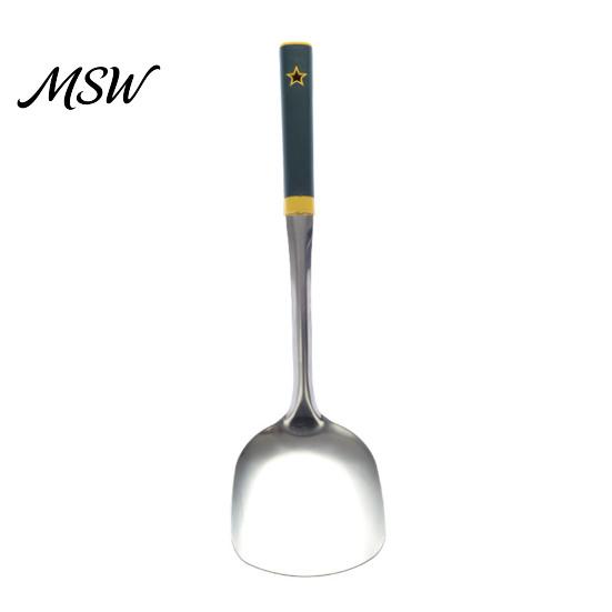 Kitchen Gadgets for Stir Fry Stainless Steel Utensil, Spatula Ladle Slotted Turner Rice Spoon, Easy Clean Metal Heat-Resistant Soup Ladle, Long Handle