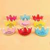 LED Happy Birthday Party Crown Hat Light Up Headdress King Princess Prince Baby Shower Boy Girl Children Decoration Supplies