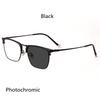 Anti Blue Light Pure Titanium Ultra-Light Reading Glasses Men Brand Design Square Frame Photochromic CR-39 Resin Lenses +1.5 2.0
