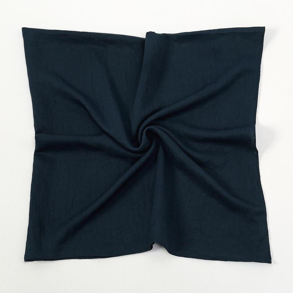 Однотонный мягкий дышащий полиэстеровый квадратный шарф - Женский европейский/американский головной платок, Повседневный солнцезащитный декоративный шелковый шарф