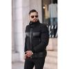Мужское зимнее надувное кожаное пальто нового сезона
