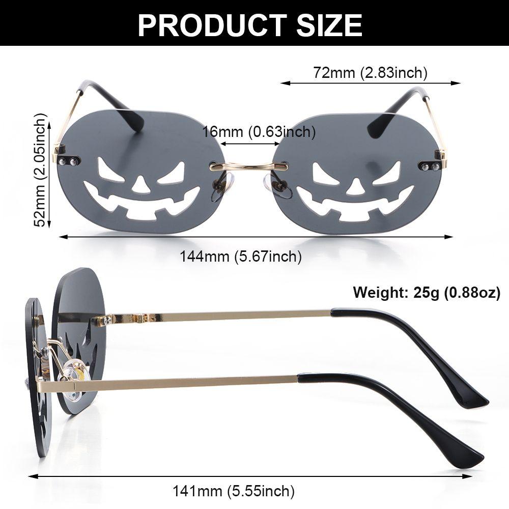 Модные Овальные Смешные Очки-Тыквы Солнцезащитные Очки на Хэллоуин для Женщин Мужчин Карнавальные Очки
