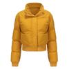 23 Autumn/Winter Women's High-Neck Cotton-Padded Jacket: Long Sleeve, Warm, Loose Fit Outerwear 