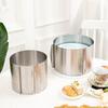 Adjustable Cake Ring for Baking 430 Stainless Steel Telescopic Mousse Ring Rustproof with Scale 3D Cake Baking Molds