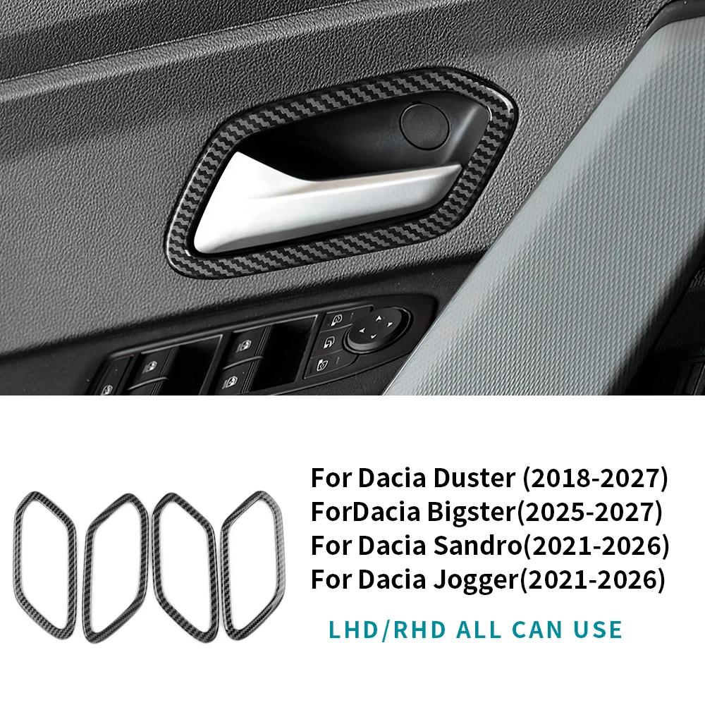 For Dacia Duster 3 Bigster Sandero Jogger 2018-2027 Car Door Interior Handle Frame Decoration Protective Interior Accessories