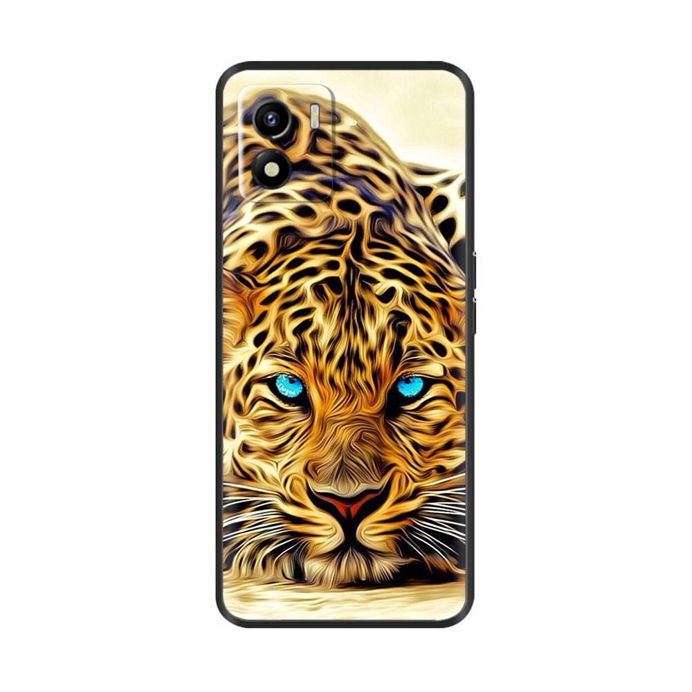 Чехол для Vivo Y01 Y01 2022 Мягкий силиконовый задний чехол ТПУ Чехол для телефона Для Vivo Y01 Y 01 VivoY01 Милый черный бампер Чехол-оболочка Funda