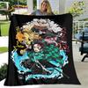 Anime Cartoon Demon Slayer Blanket,Flannel Blanket Throw Blanket,Sherpa Warm Children's Blanket for Living Room Bedroom Beds