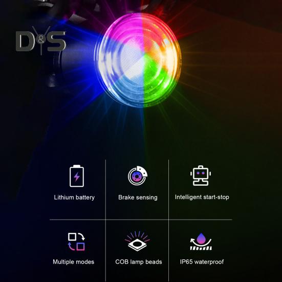 Велосипедный задний фонарь Type-C перезаряжаемый IP65 водонепроницаемый MTB шоссейный горный велосипед датчик стоп-сигнала алюминиевый сплав ночной езды велосипед предупреждающий задний фонарь