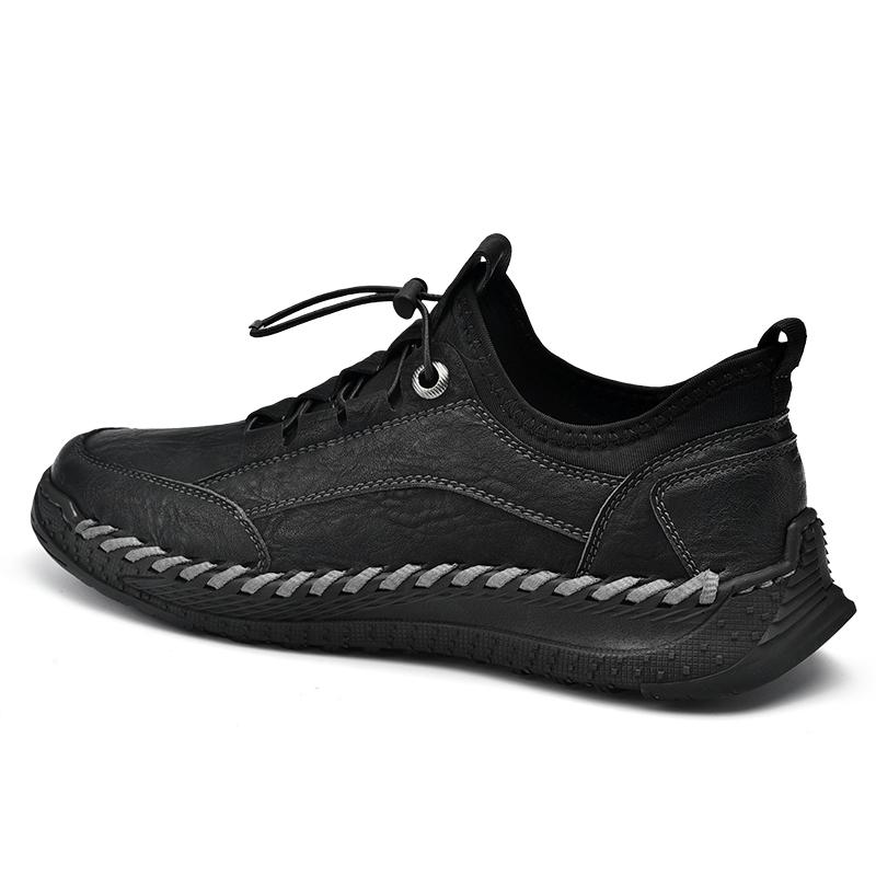 Мужские кроссовки ручной работы, уличная нескользящая прогулочная обувь на шнуровке, спортивная обувь для ходьбы, вождения