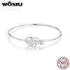 Original 925 Sterling Silver Stackable Heart Lock Bracelet Bangle with Love Clasp for Women Wrist Daily Wear Jewelry Gift