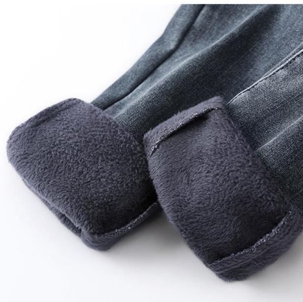 Women Skinny Jeans Winter Velvet Plush Warm High Waist Jeans Girls Denim Pants