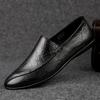 Мужская повседневная обувь из натуральной кожи, мужские лоферы и мокасины класса люкс, дышащие слипоны, итальянская обувь для вождения, деловая, британский стиль