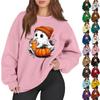 Women's Casual Fashion Long Sleeve Christmas Printed Round Neck Sweatshirt Top
