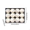 12 Christmas Balls Made of Velvet for Decoration, Flocked And Decorative Parties.