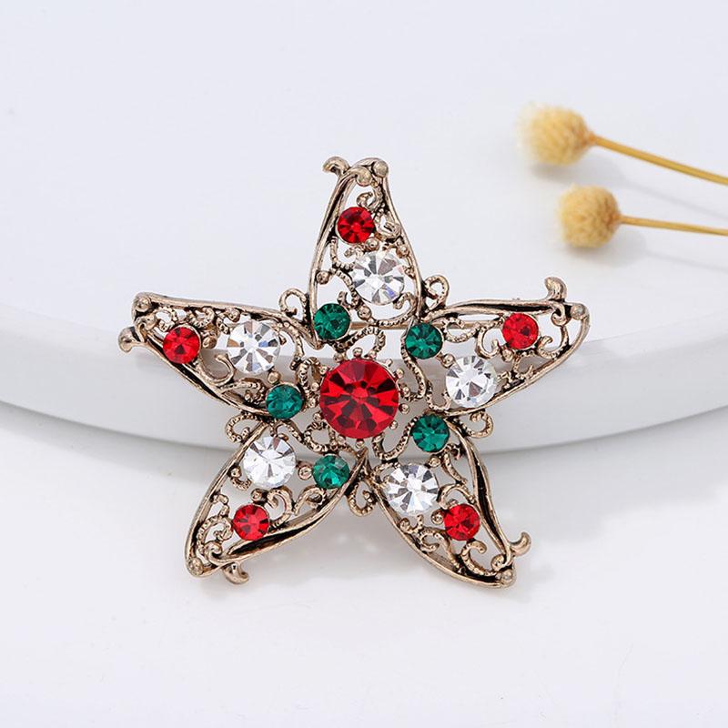 1PC Snowman Christmas Brooch Pin Collar Pin Lapel Pin Fashion Jewelry Christmas Gift