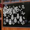 Glass Sticker Static Window Film Peel Stick No Glue Privacy Window Film Easter Bunny Egg Design Easy Remove Bubble-Free Decorative Window Film