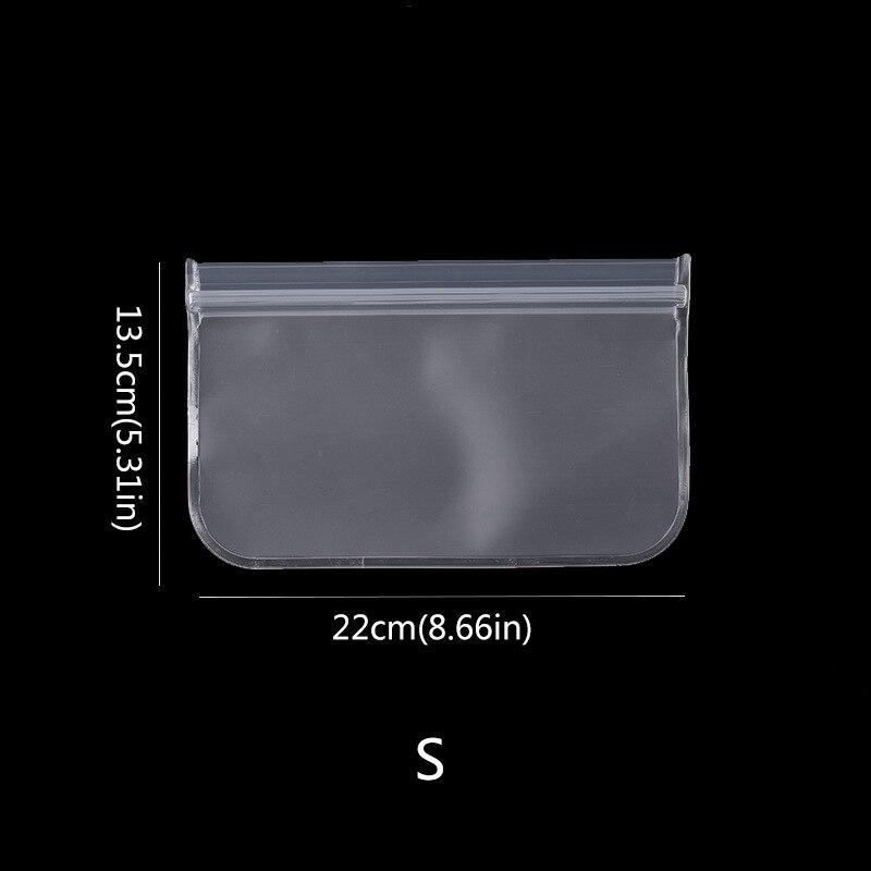 Food Storage Bag Reusable Leakproof Containers Stand Up Zip Lock Fresh Bags Kitchen Organizer And Storage Bag