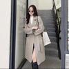 Warm Fashionable Women Wool Belted Coat Autumn Outerwear