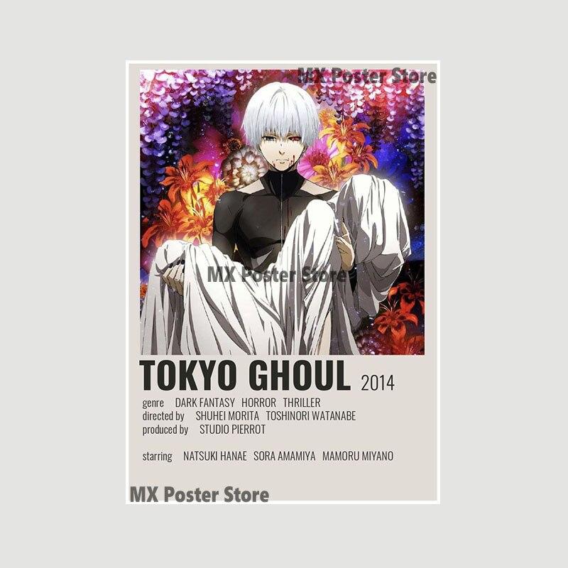 Убийца Демонов, белый бумажный плакат, классический японский аниме-сериал, художественная мультяшная живопись, наклейка для домашнего бара, художественная настенная декоративная фреска