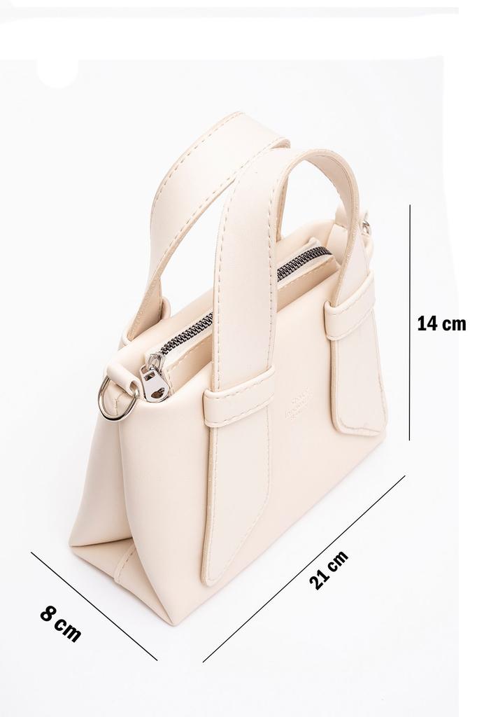 Women's Stylish and Useful Shoulder Bag Black Shk60 Artificial Leather Single Compartment Double Handle Hand and Cross Shoulder Bag L:14W:21W:8 Cm