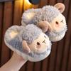Winter Children's Cotton Slippers Boys and Girls Warm and Velvet Infants 1-3 Years Old 2 Non-slip Home Bag and Baby Cotton Mop