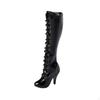 1/6 Action Figures Thick Heel Lace Up Boots, Ball Jointed Doll Shoes, Female Body Boots