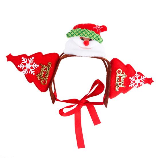 Dogs Cats Christmas Patterns Headband Photography Props Pet Headwear Accessory