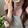Элегантное серебряное колье с бантом: Универсальный дизайн в стиле легкой роскоши для женщин