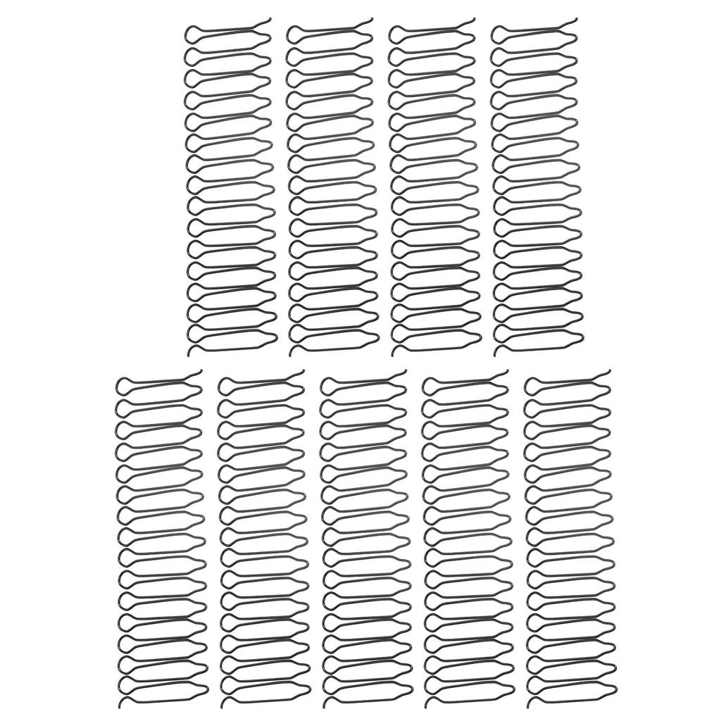 Airshi U Shape Hair Finishing Fixer Comb, 9pcs Elastic Rust Proof Flexible Hair Finishing Combs for Universal Use for Women