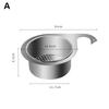 Stainless Steel Swan Sink Strainer Basket Kitchen Sink Garbage Hanging Filter Swan Dry And Wet Separation Hook Drain Rack