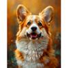 5d DIY Diamond Painting Cross Stitch Cute Animal Corgi Diamond Embroidery Mosaic Full Round Drill Home Decor Arts