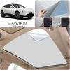 For AVATR 07 2024-Present Car Suede Fabric Anti-uv Electrostatic Adsorption Sunroof Sunshade Auto Heat Insulation Skylight