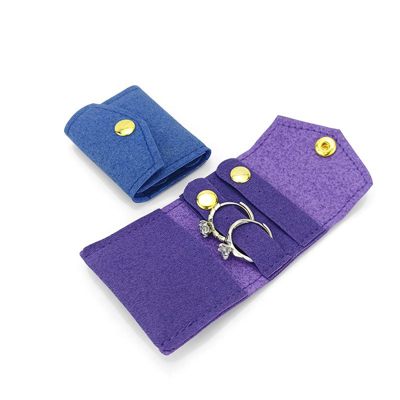 Mini Jewelry Organizer Multi-Functional Velvet Jewelry Bag Jewelry Storage Bag Portable Portable Necklace Ring Bag For Home Gift