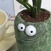 Playful Resin Frog Expression Flowerpot Cute Decorative Frog Succulent Flower Pot Funny Plant Container Garden