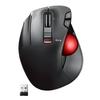 Беспроводная трекбольная мышь ELECOM (Большой палец) для левой руки, красный шар, 6 кнопок, функция наклона, игровой оптический датчик, черный M-XT4DRBK-G