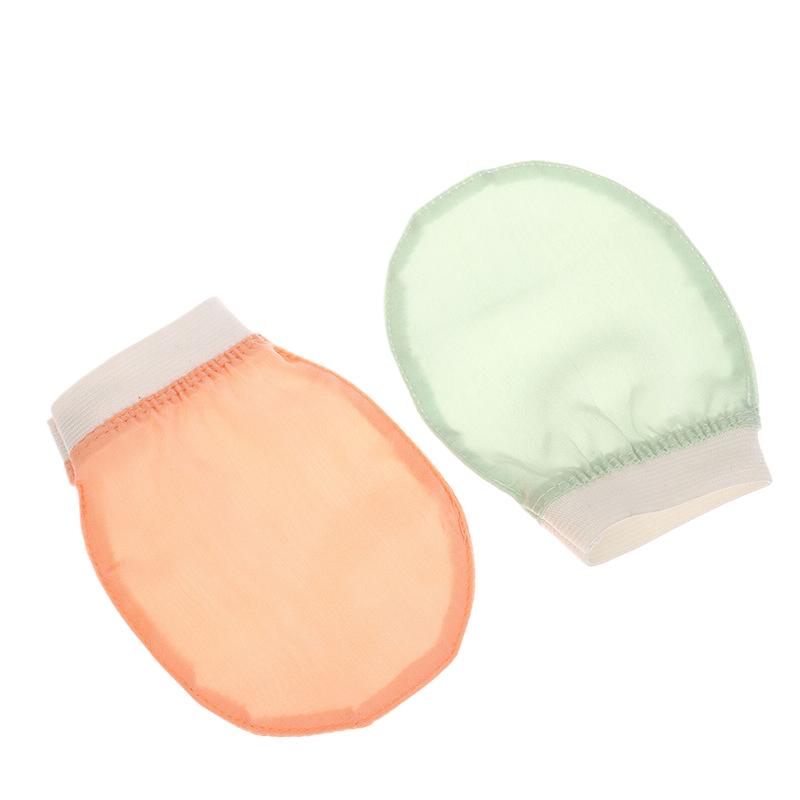 Шелковое отшелушивающее полотенце для умывания лица Мягкий отшелушивающий скраб для ванны Шелковые перчатки для умывания лица