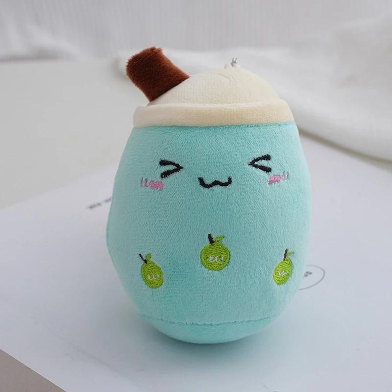 12Cm Soft Boba Milk Tea Plushie Doll Simulation Fruit Milk Tea Cup Pillow Cushion Small Milk Tea Plush Doll Kids Gifts