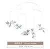 Minimalist  Air Balance Pendant Silent Wind Chime Flying Angel Bird Living Room Interior Decoration Kids Room Baby Bed Bell Gift